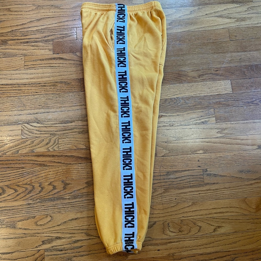 Kylie Jenner Thick Mustard Yellow Sweatpants